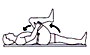 Knee to chest stretch diagram
