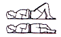 Hip flexor/quadriceps stretch diagram 