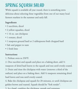 spring squash salad recipe