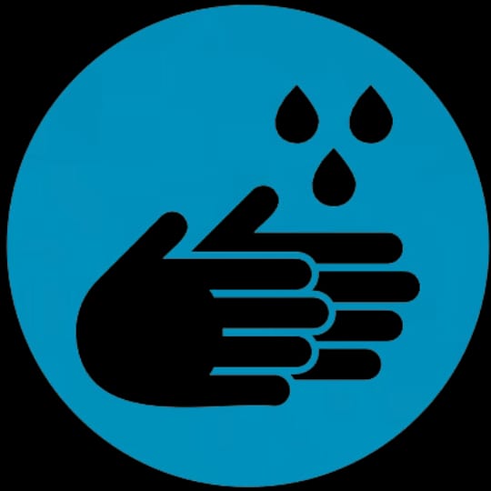 handwashing blue icon eyes healthy at altitude