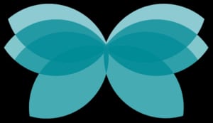 Embracing women's health butterfly graphic